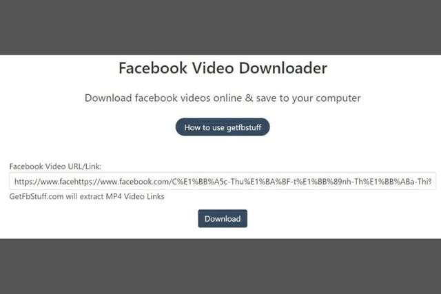 Hướng dẫn tải video Facebook HD với Getfbstuff.com